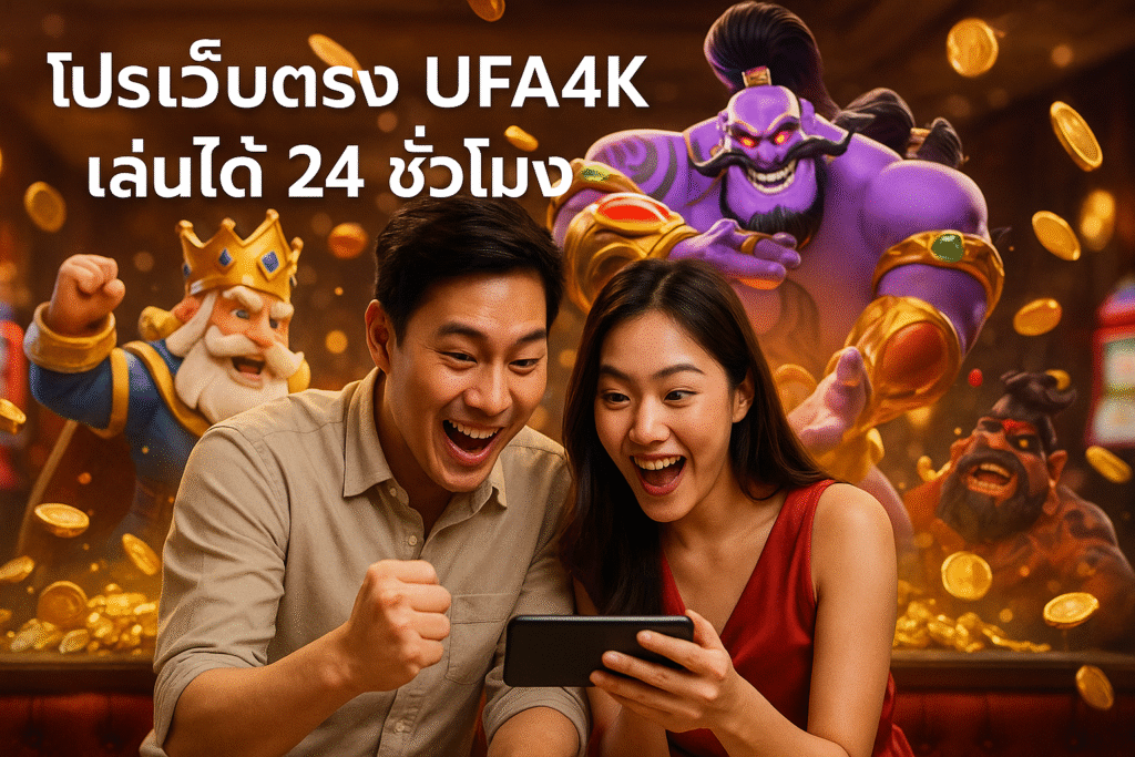 โปรเว็บตรง UFA4K เล่นได้ 24 ชั่วโมง